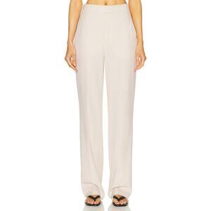 L'Academie Tailored Cream Hendry Trousers Size S